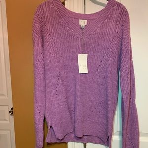 a new day lavender sweater